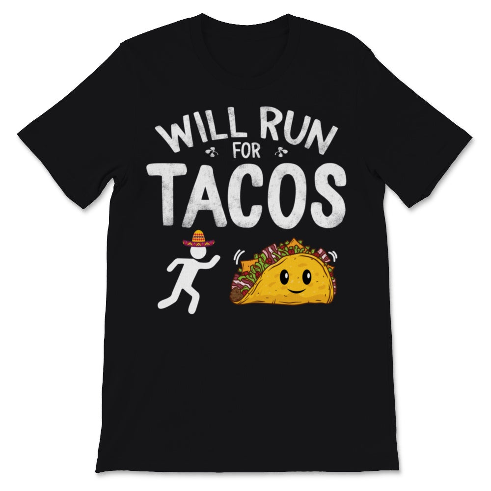 Will Run for Tacos Funny Cinco De Mayo Running Cute Taco Mexican Hat
