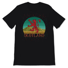 Load image into Gallery viewer, Scottish Rampant Lion Vintage Retro Sunset Scotland Coat of Arms
