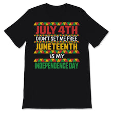 Load image into Gallery viewer, Juneteenth is My Independence Day July 4th Didn&#39;t Set Me Free
