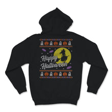Load image into Gallery viewer, Funny Ugly Sweater Happy Halloween Costume Witch Spooky Sweatshirt
