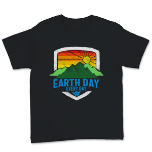 Earth Day Everyday Vintage Mountains Nature Pine Tree Green Preserve