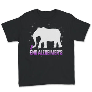Alzheimer's  Awareness Shirt, End Alzheimer's Elephant, Dementia