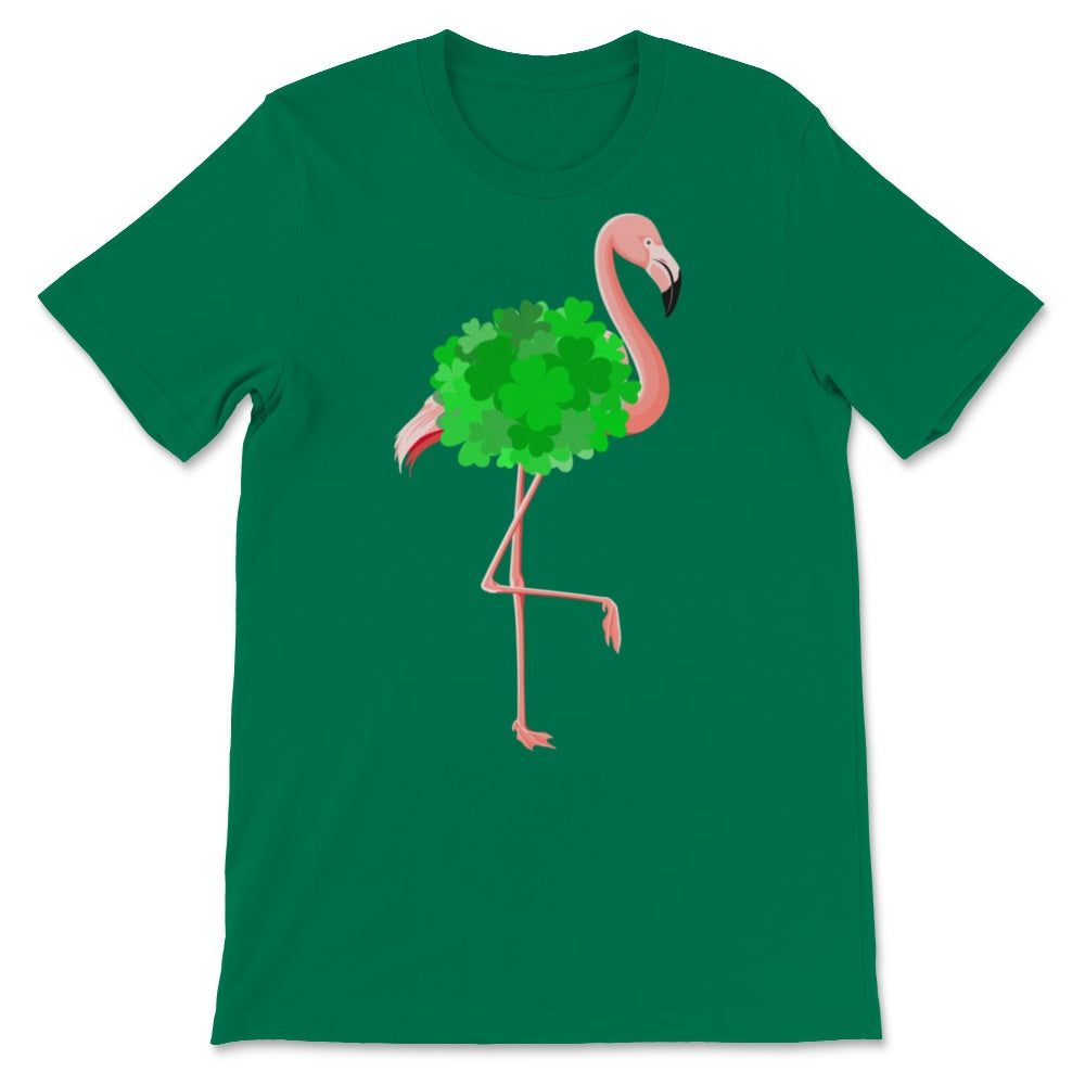 St Patrick's Day Flamingo Shamrock Green Pink Tropical Summer Animals