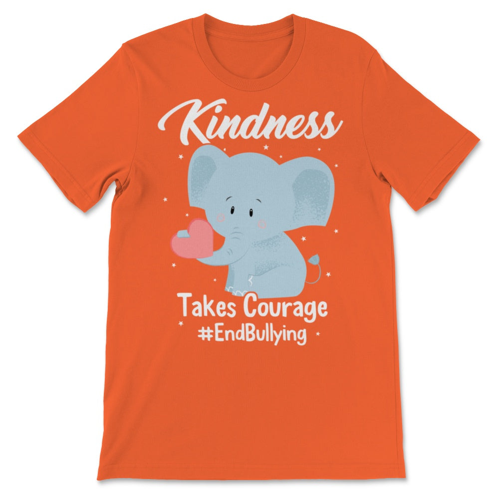 Unity Day Anti Bullying Kindness Takes Courage End Bullying Elephant