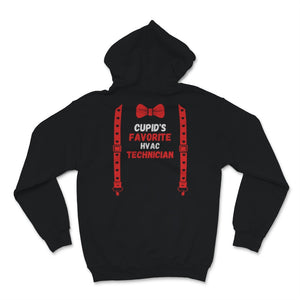 Valentines Day Shirt Cupid's Favorite Hvac technician Funny Red Bow