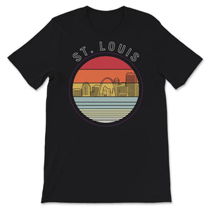 Saint Louis Skyline Shirt, Vintage Retro St. Louis Missouri Downtown