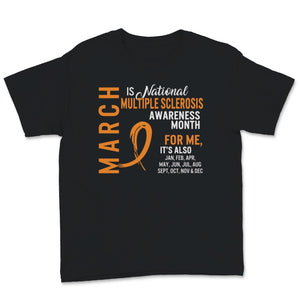 March is National Multiple Sclerosis Awareness Month MS Orange Ribbon