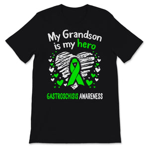 My Grandson Hero Gastroschisis Awareness Green Ribbon Grandma Grandpa