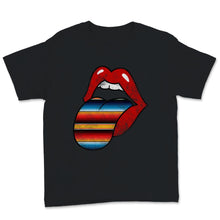 Load image into Gallery viewer, Red Lips Serape Print Tongue Fiesta Cinco De Mayo Mexican Party
