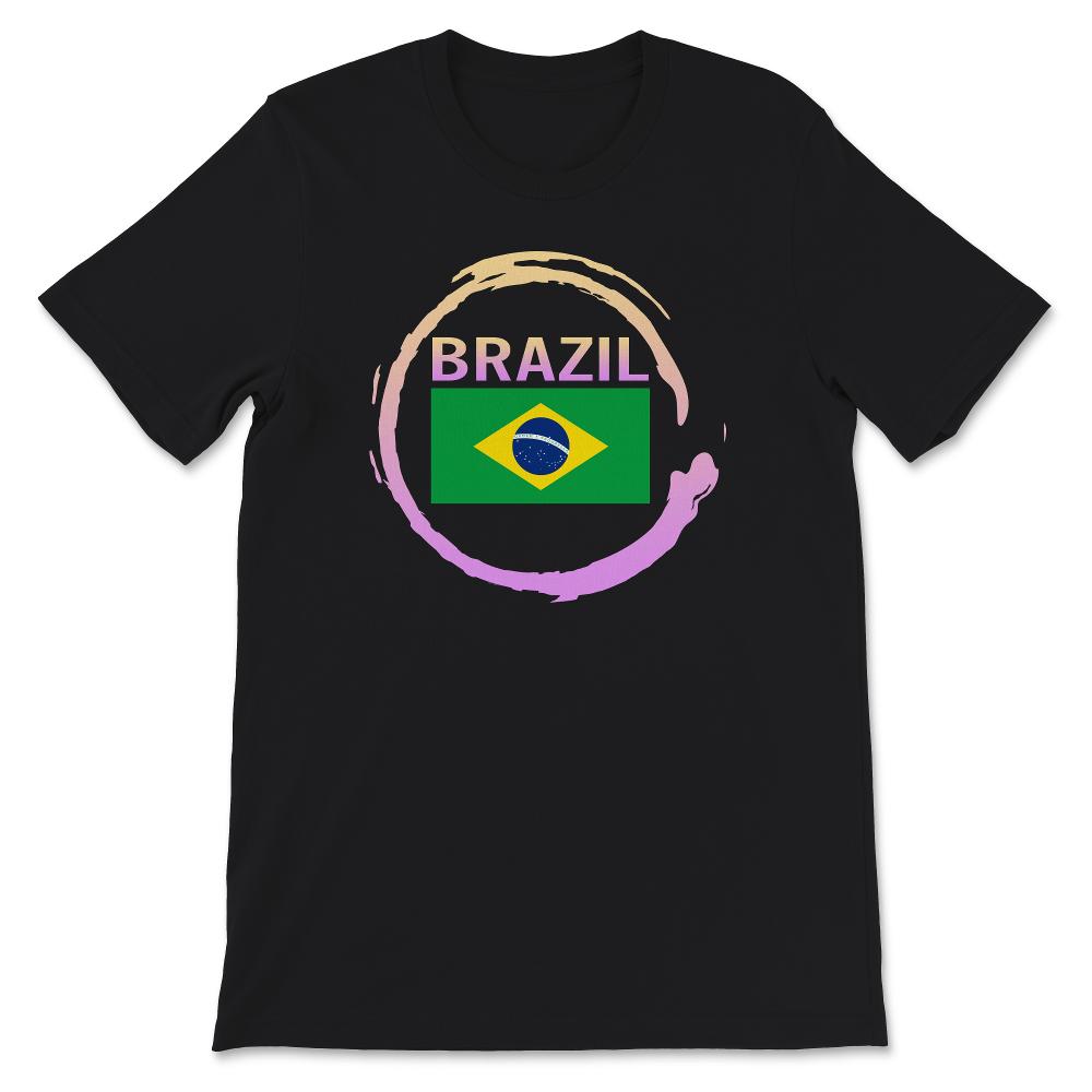 Brazil Flag Shirt, Retro Vintage Style Brazilian Flag Pride Gift,