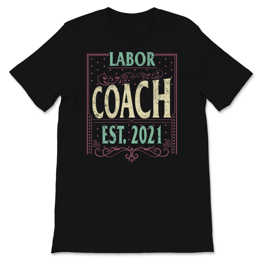 Pregnancy Announcement Shirt, Grandparents Reveal, Labor Coach Est