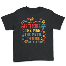 Load image into Gallery viewer, Physical Education Teacher Noun Shirt, P.E. Definition Tee, Gym - Youth Tee - Black
