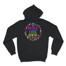 Load image into Gallery viewer, RDH, Peace Love Dental Shirt, Dental T Shirt, Dental Hygienist Gift,

