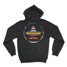 Load image into Gallery viewer, Cinco De Mayo Shirt, Mustache Mexican Hat, May 5th Fiesta Mexico - Hoodie - Black
