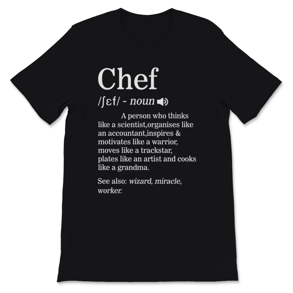 Chef Definition Funny Cook Cooking Gifts Chefs Baking Desert Food