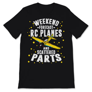 RC Plane Scattered Parts Weekend Pilot Crash Mechanic Aviation Gift