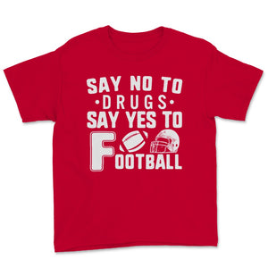 Red Ribbon Week Say No Drugs Say Yes to Football Prevention Awareness