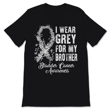 Load image into Gallery viewer, Brain Cancer Awareness I Wear Grey Ribbon For My Brother Warrior
