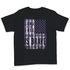 Military Child Month April Awareness Ribbon Purple Up USA American