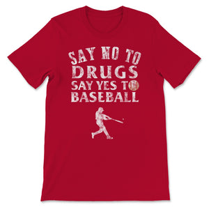 Red Ribbon Week Say No Drugs Say Yes to Baseball Player Prevention