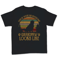 Load image into Gallery viewer, Grandpaw Shirt Vintage This Is What An Awesome Grand Paw Looks Like
