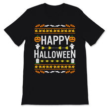 Load image into Gallery viewer, Funny Ugly Sweater Happy Halloween Costume Pumpkin Ghost Witch Spooky

