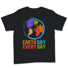Load image into Gallery viewer, Earth Day Everyday World&#39;s Map Colorful Art Nature Pine Tree Green
