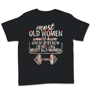 Weightlifting Fitness Gym Woman Goal Most Old Women Would Have Given