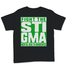 Load image into Gallery viewer, Fight The Stigma Mental Health Awareness Disease Green Ribbon
