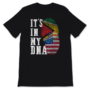 Guyanese Shirt, It's In My DNA Tshirt, Guyana Flag ,American Raised