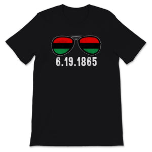 Juneteenth Flag Shirt, Sunglasses BLM, Afro Women, Melanin,