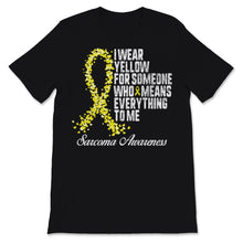 Load image into Gallery viewer, I Wear Yellow Sarcoma Cancer Awareness Ribbon Love Support Survivor
