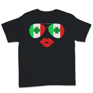 St Patrick's Day Flag Italia Italian Flag Italy Sunglasses Shamrock