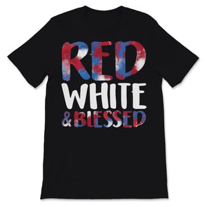 Red White & Blessed 4th of July Cute Patriotic America USA Flag