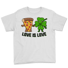 Load image into Gallery viewer, Love Is Love Pizza Shamrock St Patrick&#39;s Day Irish Boys Girls Kids
