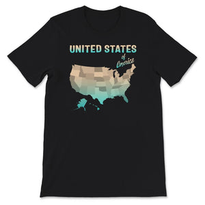 United States Of America Shirt, United States Of America Map,