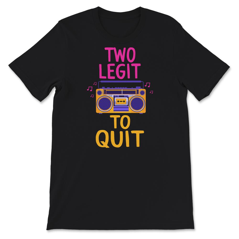 2nd Birthday Shirt, Two Legit 2 Quit, Second Birthday Tee, 2nd