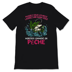 Tee shirt Pêche Femme Pecheur Nana Pecheuse Amusant cadeau fan