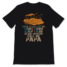 Load image into Gallery viewer, Mens Papa boating shirt, Funny Pontoon Boating Boat Captain Tee,

