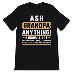 Ask Grandpa Anything Father's Day 60th Gift For Daddy Papa