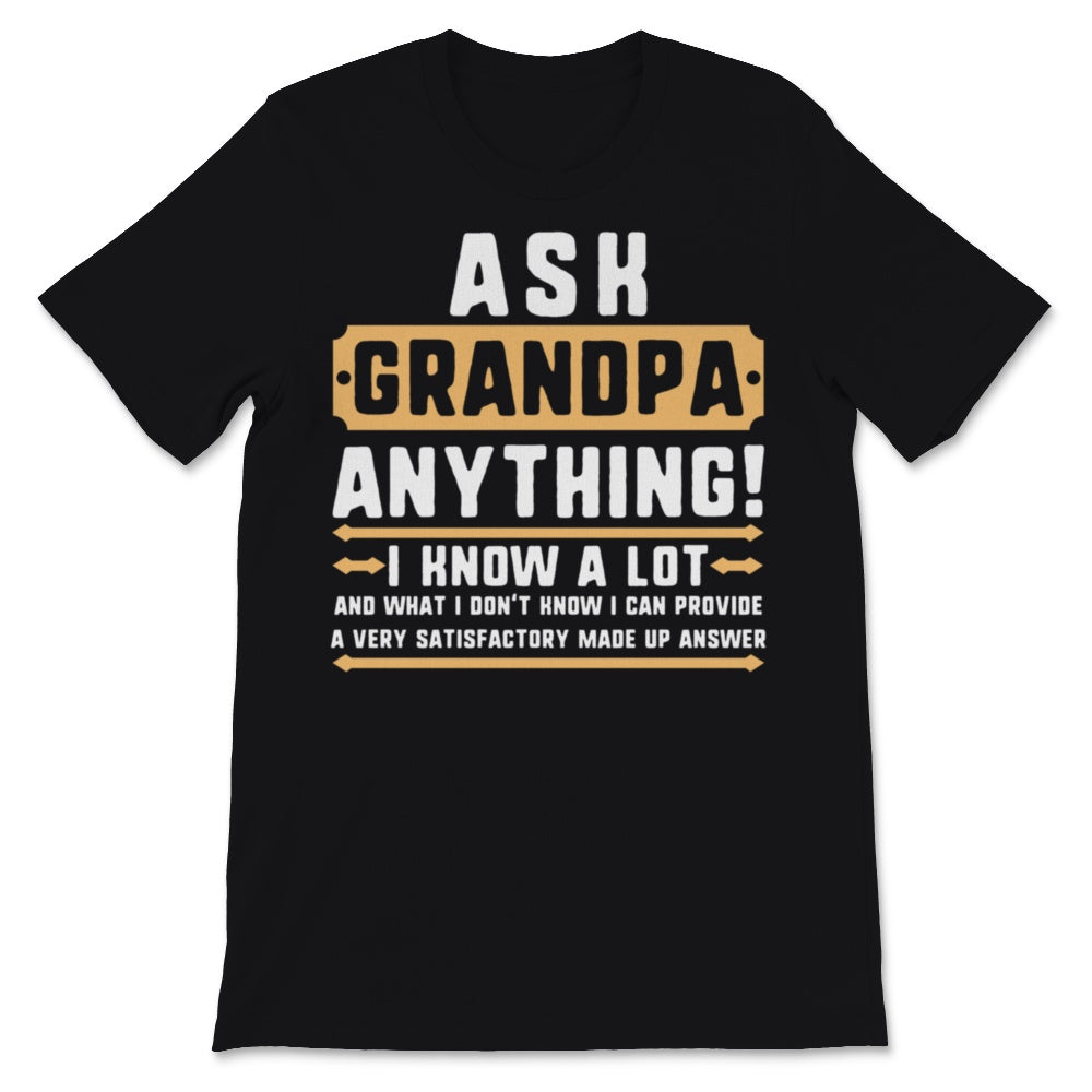 Ask Grandpa Anything Father's Day 60th Gift For Daddy Papa