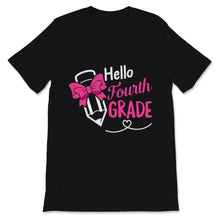 Load image into Gallery viewer, Hello School Hello Fourth Grade Student Educator Pink Pencil Back To
