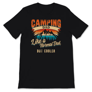 Camping Dad Shirt Definition Like A Normal Dad But Cooler Vintage