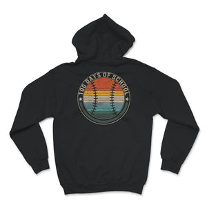 100 Days Of School, Funny 100 Days Baseball Tee, Teacher And Student