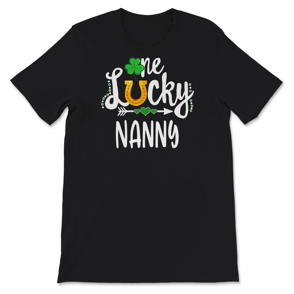 St Patricks Day Shirt, One Lucky Nanny, Grandma, st paddys day shirt,