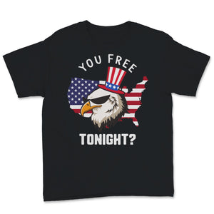 You Free Tonight USA Patriotic 4th of July Celebration Eagle USA Map
