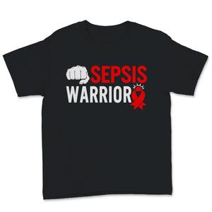 Sepsis Warrior Red Ribbon Awareness Faith Warrior Support Warrior Gift