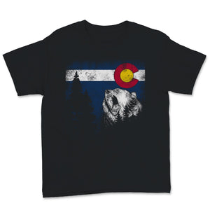Colorado State Flag Bear Colorado Day Mountains Denver Men Women