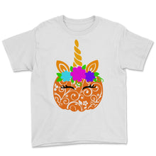 Load image into Gallery viewer, Cute Unicorn Pumpkin Flowers Magical Colorful Halloween Gift For
