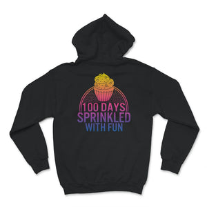 100 Days Sprinkled With Fun, Funny 100 days Of School Cupcake Tee,